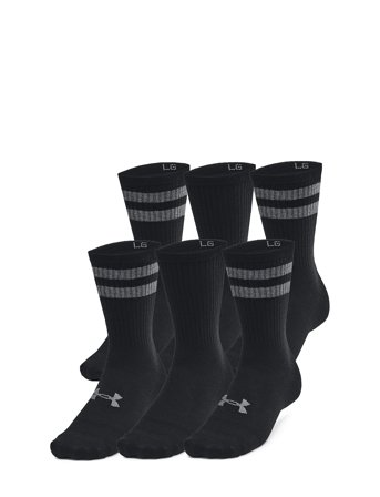 Ua Essential 6Pk Crew Black Under Armour