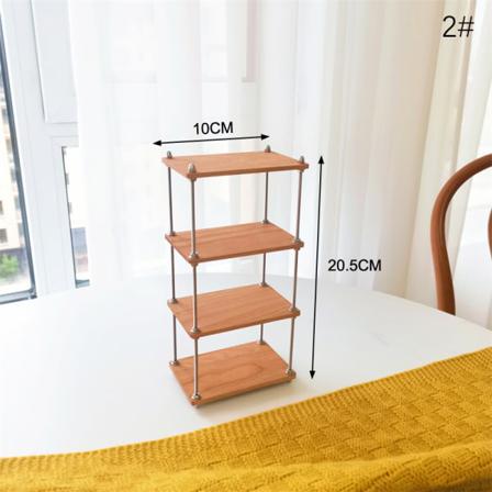 1:6 Dollhouse Miniatyr Multi Förvaringshylla Bokhylla