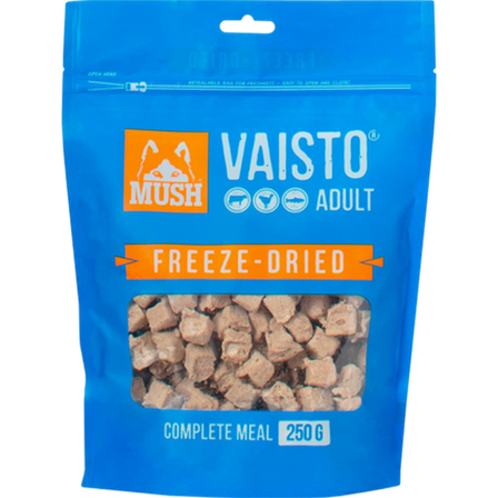Mush - Vaisto Beef-Turkey-Lax Frysetørket 250 g x 5 - Hund - Hundefôr & hundemat - ZOO.no