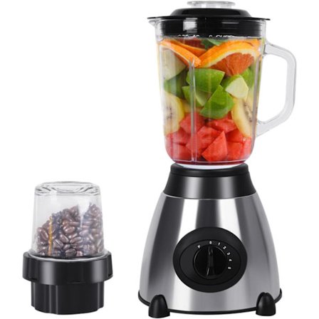 850 W pöytäsekoitin 1,5 litran lasikannulla, 5 nopeutta ja sykäystoiminto smoothieille