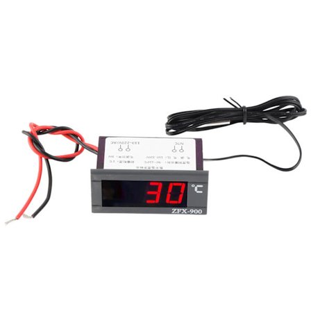 ZFX‐900 Digital Temperaturregulator LED Panelmeter med Sensor til Køleskabe 220V