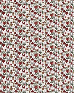 Metervare Tomteskogen Rød