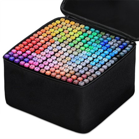 Markörer Alkohol Filt Penna Manga Skiss Markörer Dubbel Pensel Konst Skola Material Teckning Set