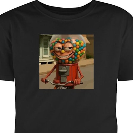 Børne T-shirt Italiensk Brainrot slikmaskine - Retro-stil tyggegummimaskine