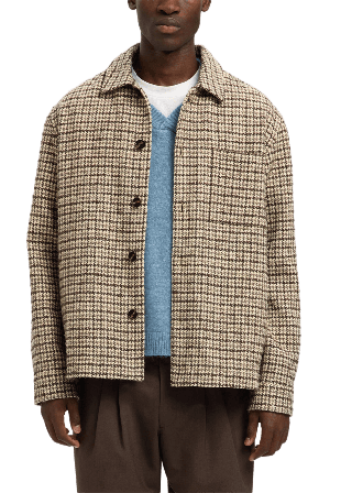 Selected Homme SLHREGARI Overshirt Ullmix Skjortor Herr Flerfärgad L