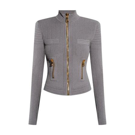 Balmain Cardigans Grå, Dame Rullekraver