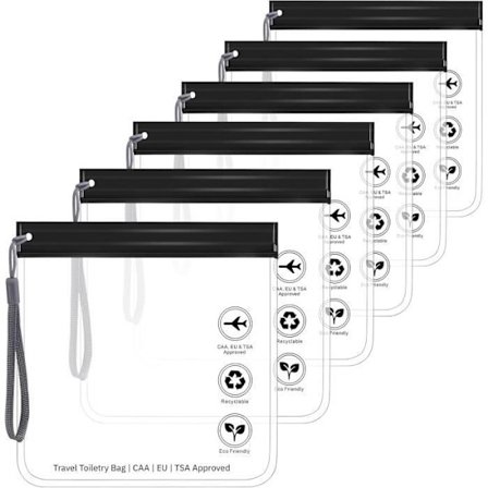 Nestemäinen säilytyspussi - Määrittelemätön - 1 litra - Läpinäkyvä - Vetoketjullinen - 20 x 20 cm