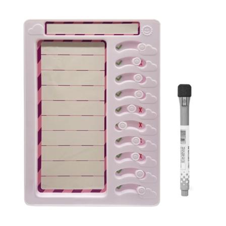 Huskeliste for barn Rutineplan Tavleplanlegger Oppgaveliste Huskeliste Gave Pink