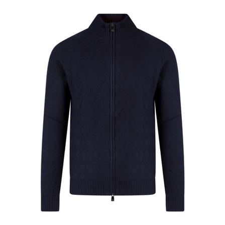 Corneliani - Stickade Tröjor - Blå - Herr - Storlek: 5xl, Herr, Storlek: 5XL