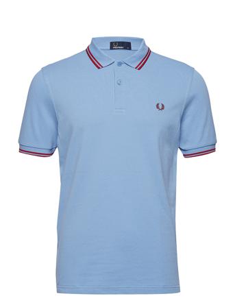 Twin Tipped Fp Shirt Polos Short-sleeved Blå Fred Perry