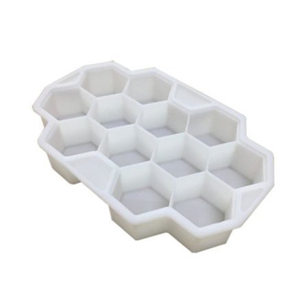 Mini bikakesilikonform för isbitar till köket (genomskinlig)