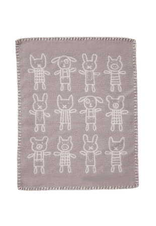 Klippan Snuttefilt Hug Bädda Unisex Grå 34x40