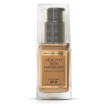 Max Factor, Healthy Skin Harmony, Liquid Foundation, 80, Bronze, SPF 20, 30 ml