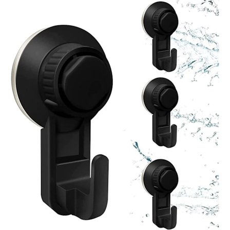 4 stk. Vakuumsugkop Krog, Væg Sugkop Krog Selvklæbende