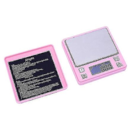 Digital Mini-Våg för Smycken, Fickvåg för Guldsvägning, Gramvåg 200g/0.01g Rosa