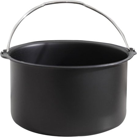 Air Fryer -kakkuvuoka, Air Fryer -kakkupannu 7 tuumaa, Air Fryer -pannu, hiiliteräs, tarttumaton Air Fryer -leivinpelti kahvalla, lämmönkestävä