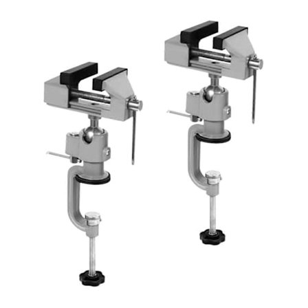 2 stk. Roterbar 360° Skruestik til Bord til Håndværk, Modellering, Maling, Boring