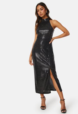YAS-Darkness SL Halterneck Dress-XL