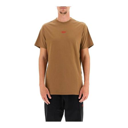424 cotton t-shirt Brun, Herre T-shirts, Størrelse: L