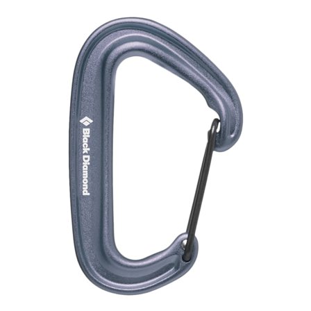 Black Diamond MiniWire Carabiner Mountaineering equipment Grey OneSize