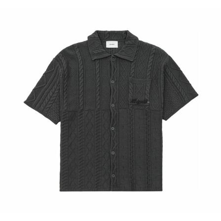 Axel Arigato, Sonic Knitted Shirt Grijs, Heren, Maat:S