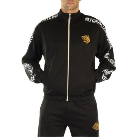 Just Cavalli, Zip-throughs Zwart, Heren, Maat:L