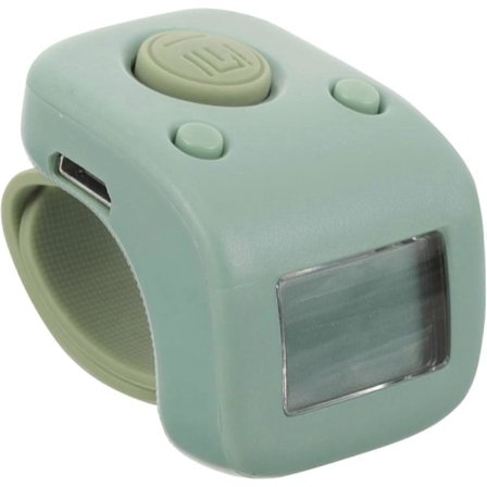 Fingerteller digital teller svømmebaneteller elektronisk teller med ringklikker oppladbar lydløs fingerteller elektronisk fing [DB]