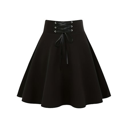 Goottilaiset raidalliset minimekot naisille, lyhyet korkeavyötäröiset raidalliset hameet