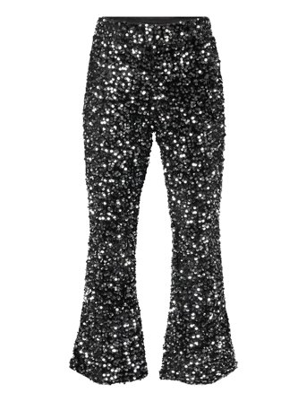 Vmbella Sequins Hw Flared Pant Jrs Girl Black Vero Moda Girl