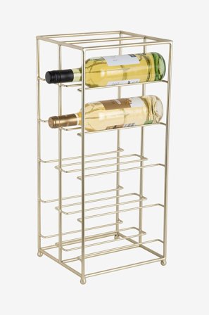 Present Time - Vinreol Dual Floor - Guld - Bar- & drinkstilbehør - Fra Homeroom