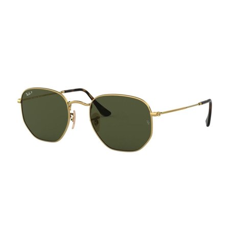 Ray-Ban Hexagonal -Aurinkolasit - Gold Rectangular - Ray-Ban RB3548N 001/58 5121