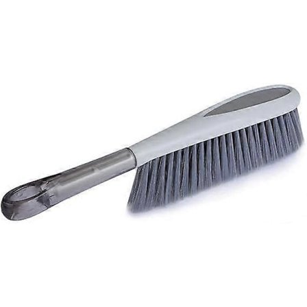 Handborste, 35 cm Stor Bänkdammvippa, Lätt Styv Plastborste med Långt Handtag, Sopborste för Möbler, Golv, Bänk, Matta, Träarbete