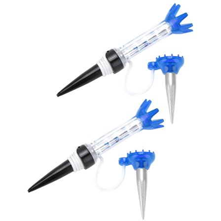 2 STK Magnetiske Golf Tees Sett Uknuselig Plast Golfball Tees Spiker Magnetisk Holder Blå