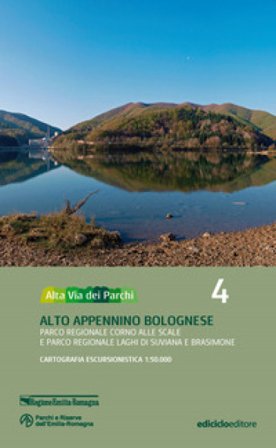 Alta via dei parchi 1:50.000. Nuova ediz.. Vol. 4: Alto Appennino bolognese. Parco regionale Corno alle Scale e parco regionale laghi di Suviana e 