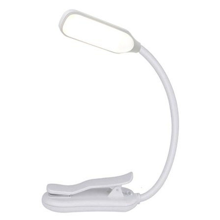 BekaTech 7 LED læselampe med 3 lysfarver, hvid