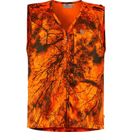 Fjällräven Värmland Gilet XXS - female - Orange Camo - Gilets