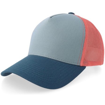 Equip - Blå trucker Keps - Smoke Blue/Backet/Dark Blue A-frame Trucker @ Hatstore