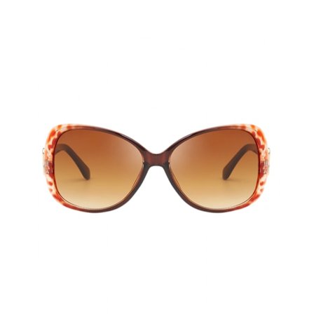 Vintage Cat's Eye Solglasögon för Kvinnor 100% UV-skydd Klassisk Retro Designer Stil, Tea-1