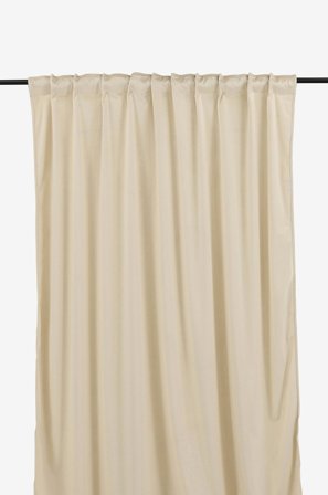 Venture Home - Gardin Mary Multibånd 2-pak - Beige - Julegardiner - 135X250 - Fra Homeroom