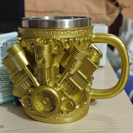 Ny V8-motor mugg ornament [YD]