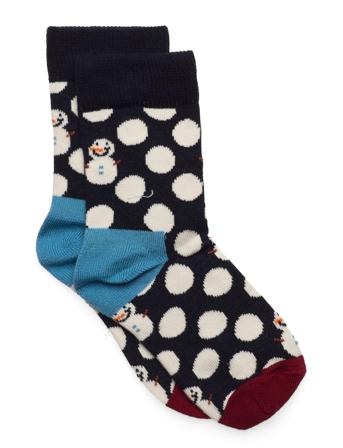 Kids Big Dot Snowman Sock Socks & Tights Socks Multi/mønstret Happy Socks