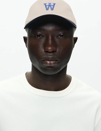 WOOD WOOD Wwaa Embroidery Cap 25246 - Cream - ONE SIZE