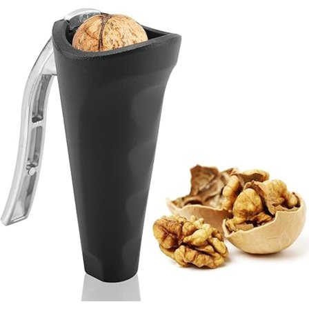 1 Styck Svart Nötknäppare, Metall Nöttång, Nötskalare