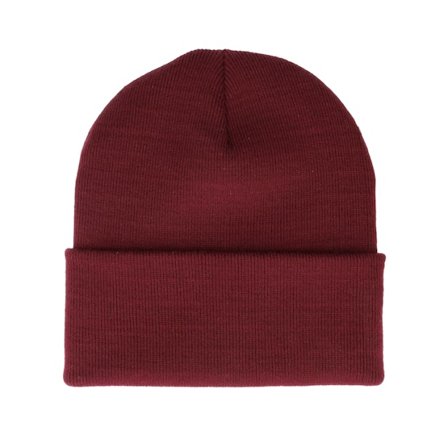 Beechfield - Rouge cuff Bonnet - Recycled Burgundy Cuff @ Hatstore