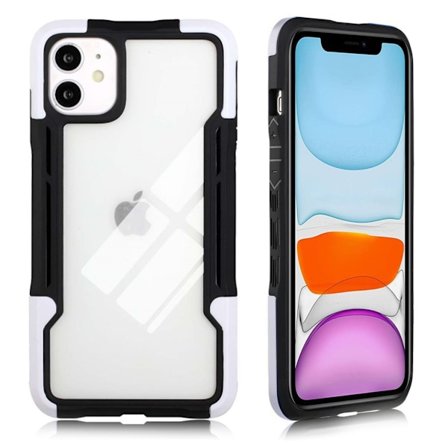 Shockproof Protection Suojakuori For iPhone 12 Mini - Musta / Valkoinen