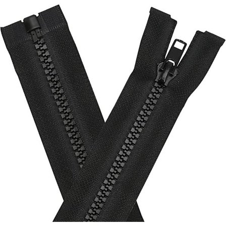 4 kpl Vetoketjuja, 5# 68,5 cm Vetoketjut Ompeluun, Takin Vetoketjun Vaihto Erotettava Ompeluvetoketju, Premium Mustat Muovihartsi Vetoketjut Takkeihin