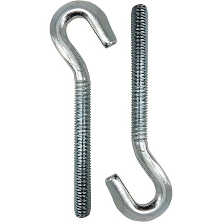 Krokbolt M10 krokskrue - Trådlengde: 70 mm - Pakke 2 - Ideell fo