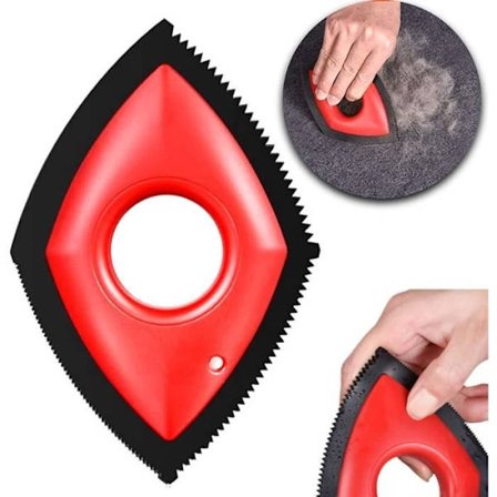 Børste for fjerning av hunde- og kattehår | Lo-fjerner | Fjerner hår og lo fra tepper, klær, sofa, bil, vanskelig og skjemmende