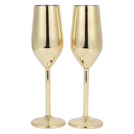 Rostfritt stål vinglas Champagneglas Cocktailglas Metall vinglas Bar Okrossbart vinglas