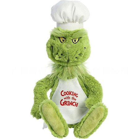 Vorallme Ny Grønn Monster Grinch Plysj Leke Julepynt Stoffdyr Plushie For Barn Julegaver03[HK]